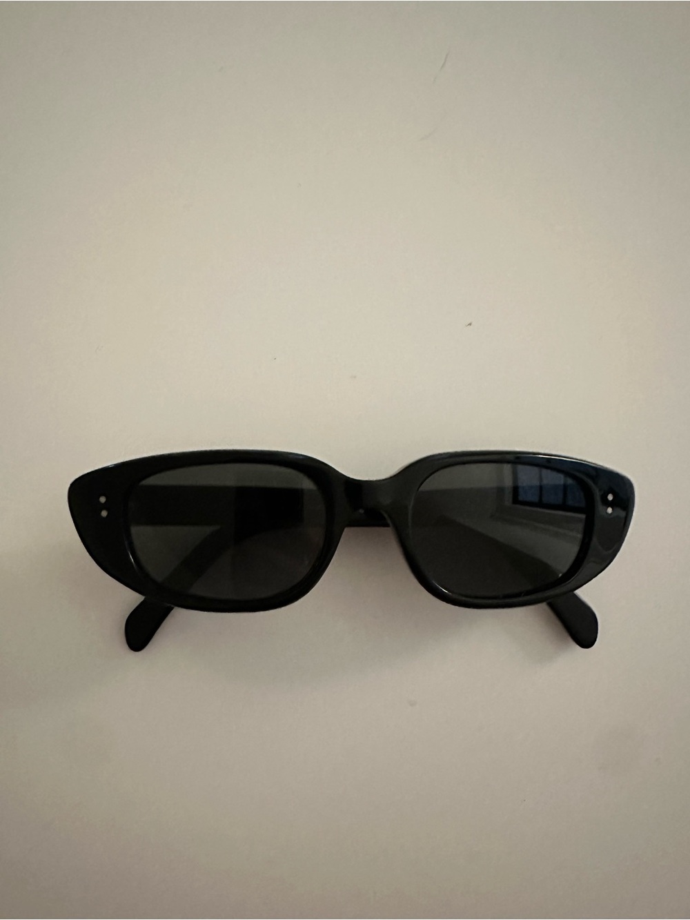 Celine Black Narrow Cat-Eye Sunglasses - Women's Accessories